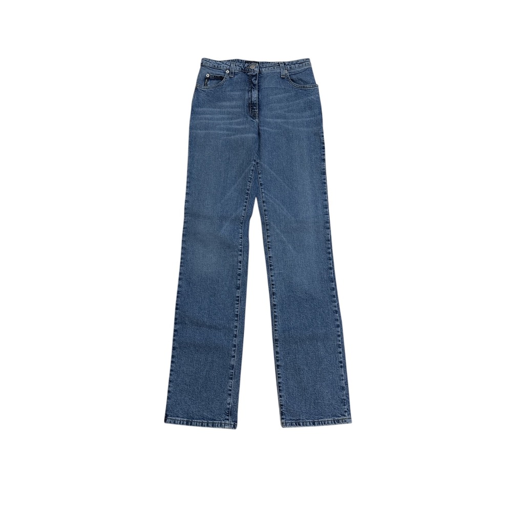 Armani Jeans J10 Series N 001 Low Waist Straight Leg Blue Denim Jeans Size 28